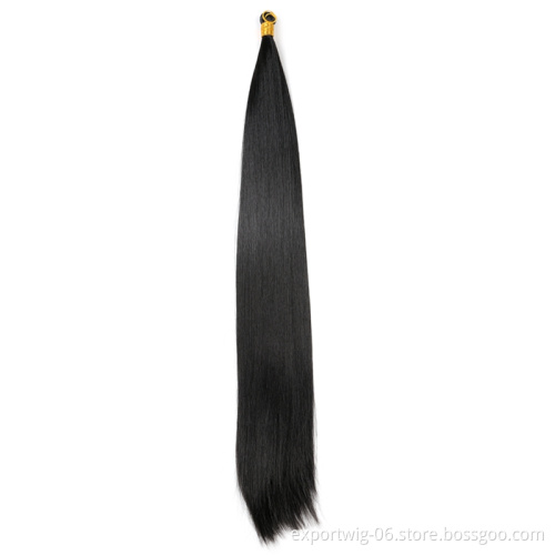silky bone straight synthetic braiding Hair Bundle braids extension 22inch 150g hair bulk For Women long straight braiding